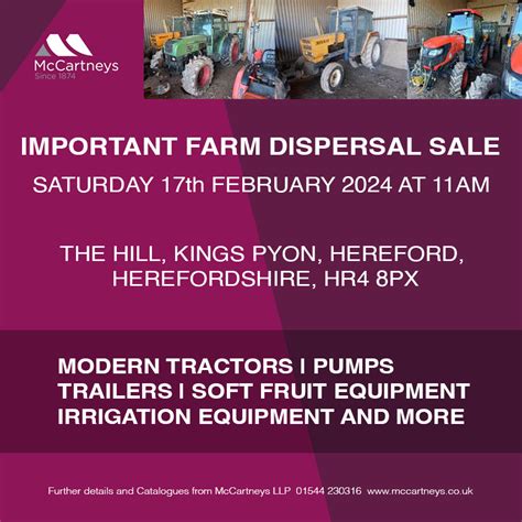 See more of <strong>McCartneys</strong> Rural on Facebook. . Mccartneys farm dispersal sales